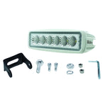 Hella Value Fit Mini Flush Mount 7.7in - 18W White Housing Flood Beam LED Light Bar Hella Light Bars & Cubes