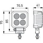 Hella ValueFit LED Work Light TS1700 LED MV CR LT Hella Work Lights