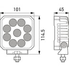 Hella ValueFit LED Work Light TS3000 LED MV CR LT Hella Work Lights
