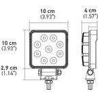 Hella ValueFit Work Light 4SQ 1.0 LED MV LR LT Hella Work Lights