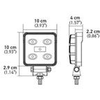 Hella ValueFit Work Light 4SQ LED MV CR LT Hella Work Lights