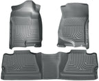 Husky Liners 07-12 Chevy Silverado/GMC Sierra Crew Cab WeatherBeater Combo Gray Floor Liners