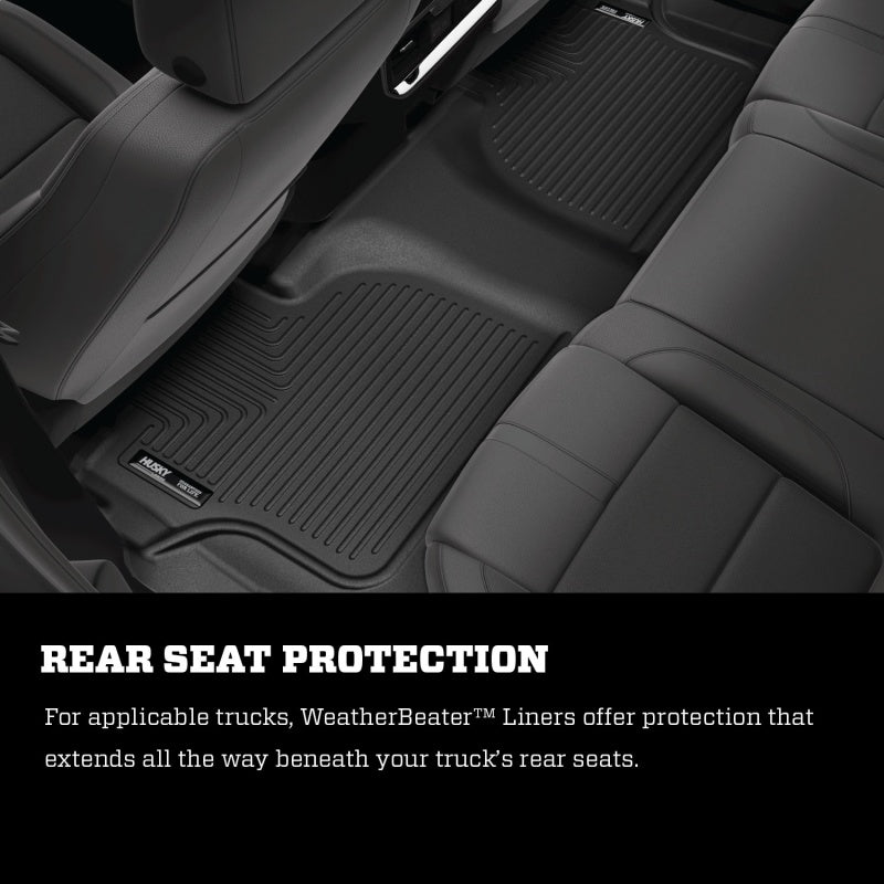 Husky Liners 2017 Honda Ridgeline WeatherBeater 2nd Row Black Floor Liners