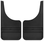 Husky Liners Universal 12in Wide Black Rubber Front Mud Flaps w/o Weight