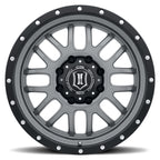 ICON Alpha 20x9 8x180 12mm Offset 5.5in BS Gunmetal Wheel