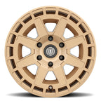 ICON Compass 17x8.5 6x135 6mm Offset 5in BS Satin Brass Wheel