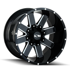 ION Type 141 20x10 / 6x135 BP / -19mm Offset / 106mm Hub Gloss Black Milled Wheel