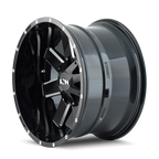 ION Type 141 20x9 / 8x180 BP / 0mm Offset / 124.1mm Hub Gloss Black Milled Wheel