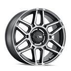 ION Type 146 17x9 / 8x170 BP / 0mm Offset / 125.2mm Hub Matte Black W/Machined Dart Tint Wheel