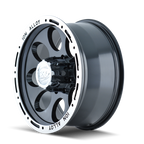 ION Type 174 15x8 / 6x139.7 BP / -27mm Offset / 106mm Hub Black/Machined Wheel