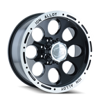 ION Type 174 17x9 / 6x139.7 BP / 0mm Offset / 106mm Hub Black/Machined Wheel