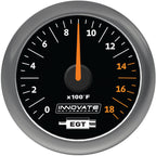 Innovate MTX Analog Exhaust Gas Temperature Gauge Kit - Black Dial Innovate Motorsports Gauges
