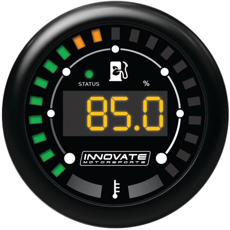 Innovate MTX-D Ethanol Content & Fuel Temp Complete Gauge Kit - Black Dial Innovate Motorsports Gauges