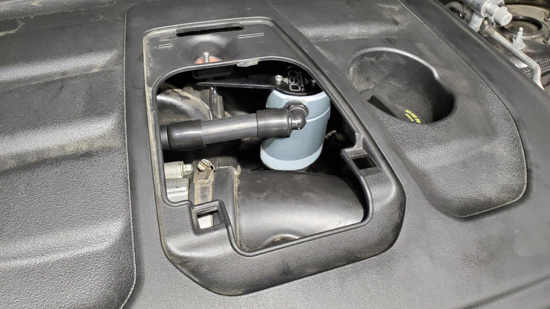 J&amp;L 16-25 Dodge Durango / Jeep Grand Cherokee 3.6L Oil Separator 3.0 Passenger Side - Clear Anod