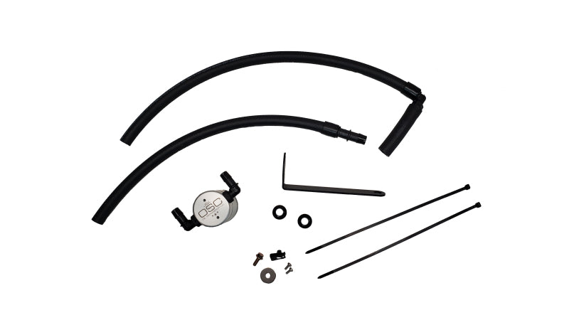 J&amp;L 22-25 Subaru BRZ/GR86 2.4L Passenger Side Oil Separator 3.0 - Clear Anodized