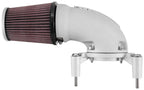 K&N 01-17 Harley-Davidson Softail / Dyna FI Performance Air Intake System Silver