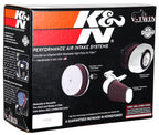 K&N 08-10 Harley-Davidson Touring Models Performance Intake Kit - Bright Aluminized