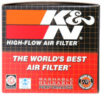 K&N Filter Universal Rubber Filter Oval Tapered 4in Base O/S L x 3.5in Top O/S L x 2.75in H