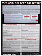 K&N Replacement Air Filter 05-09 Ferrari F360 11.125in O/S Length x 7.625 O/S Width x 1.313in H
