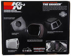 K&N Street Metal Intake System 08-16 Harley-Davidson Shaker Silver H/D Touring Models