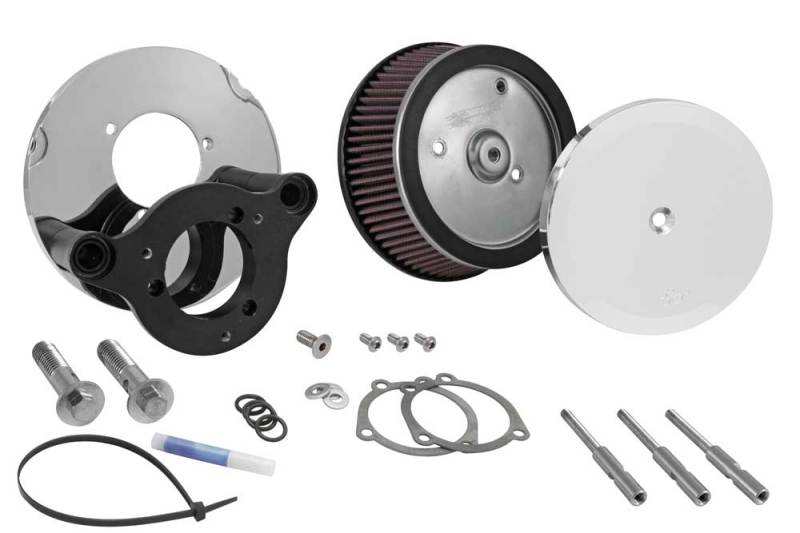 K&N Street Metal Intake System Hammer Chrome for Harley-Davidson