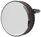 K&N Street Round Metal Intake System - Harley-Davidson - Red Filter 6-8 Size 2.4in In Dia 2.5in H