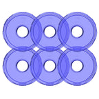 KC HiLiTES Cyclone V2 LED - Replacement Lens - Blue - 6-PK