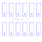 King Engine Bearings 01/98-12/09 Chrysler 167CI / 2.7 Liter EER V6 Rod Bearing Set