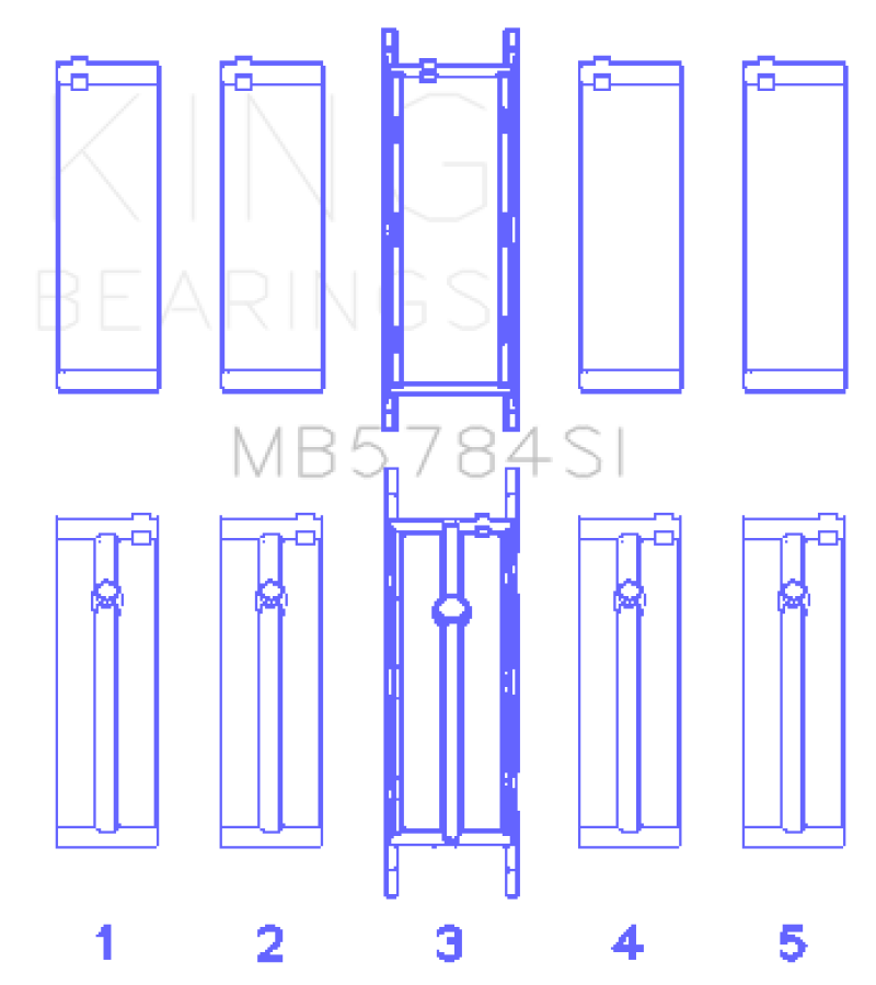 King Engine Bearings 13-15 BMW 320i Main Bearing Set