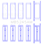 King 91-04 Nissan 146CI/2.4L KA24DE L4 / 89-97 146CI/2.4L KA24E L4  (Size STD) Main Bearing Set