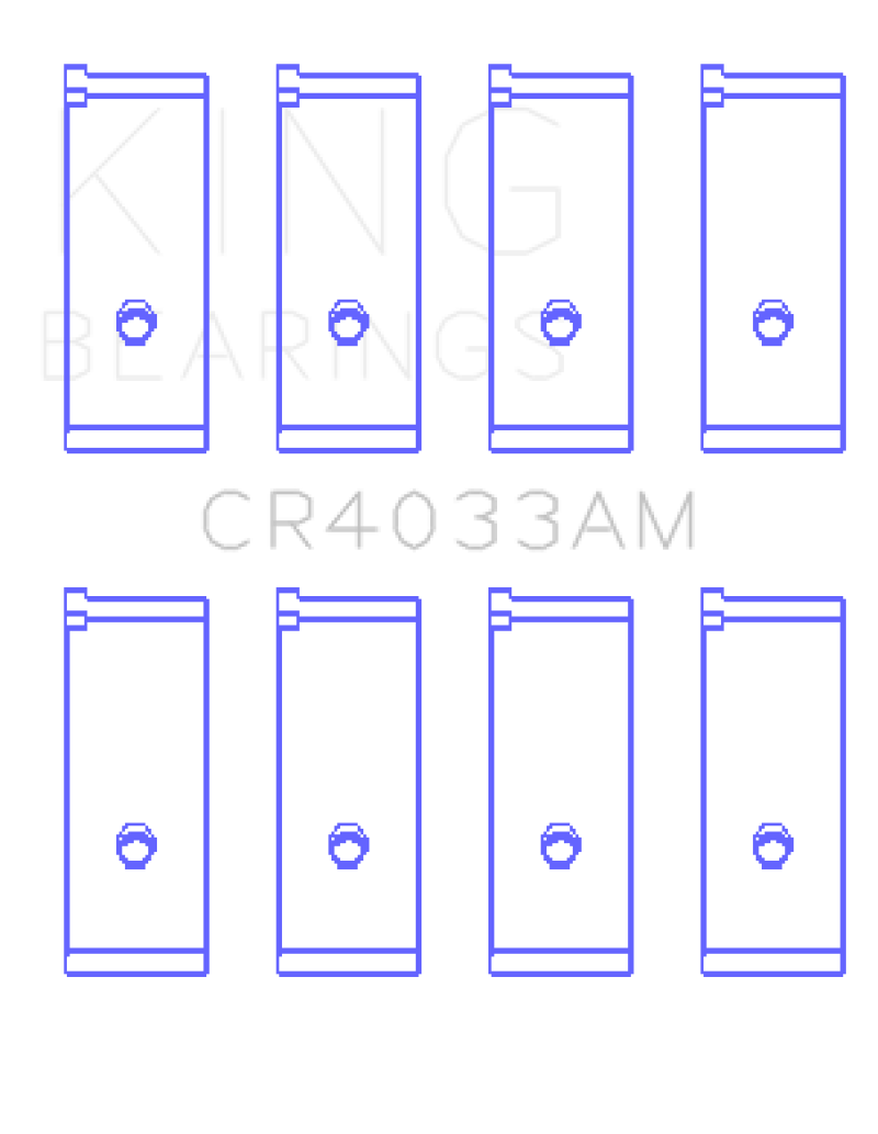 King Acura SOHC 16 Valve/Honda SOHC 16 Valve/DOHC 16 Valve Rod Bearing Set - Size STD