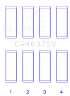 King Engine Bearings Audi BYT/CDNC/CCZD/CPSA Connecting Rod Bearing Set