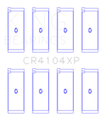 King Engine Bearings Audi/VW 83-03 1.6L/1.8L/2.0L Performance Rod Bearing Set - Size +0.25mm