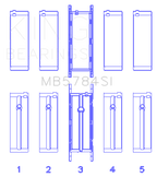 King Engine Bearings BMW N20B20 Main Bearing Set - Size +0.50mm