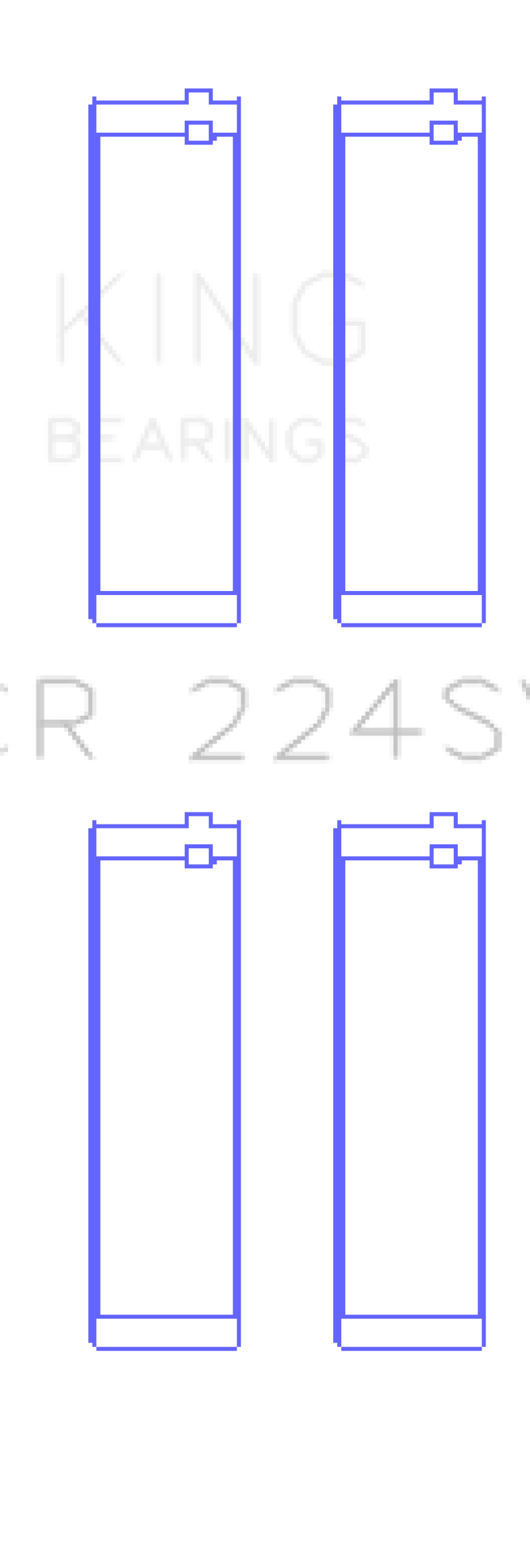 King Engine Bearings BMW S65B40A/S85B50A Connecting Rod Bearing Set - Size +0.25mm (COMES IN PAIRS)