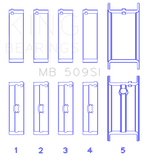 King Engine Bearings Chevrolet 400 Crankshaft Main Bearing Set (Set of 5)