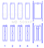 King Engine Bearings Chevrolet 400 V8 Coated Performance Rod Bearing Set