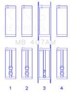King Engine Bearings Chrysler Valient Crankshaft Main Bearings