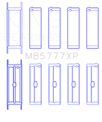 King Engine Bearings Dart LS Next Block (Size STD) Performance Main Bearing Set