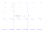 King Engine Bearings Dodge Cummins B-Series L6 (Size Standard) Connecting Rod Bearing Set