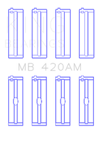 King Engine Bearings Ford Zephyr V6 (Size +0.10) Main Bearing Set