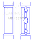 King Engine Bearings GM Vortec / LS Series Gen III IV - Flange Only (From Set MB5013XP)