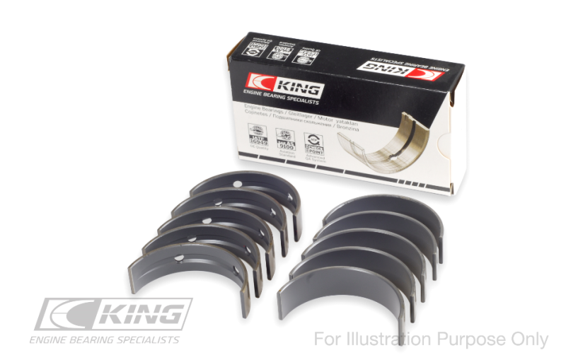 King Engine Bearings GM Vortec /LS-Series Gen III IV V (Size +0.020) Main Bearing Set