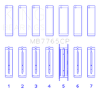 King Engine Bearings GMC 4.2 Vortec L6 Main Bearing Set