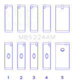 King Engine Bearings General Motors 400CI 6.6L V8 OHV Crankshaft Main Bearing Set (Set of 5)