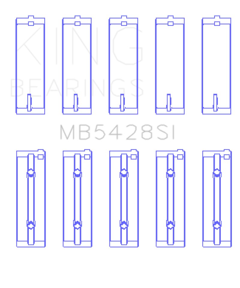 King Engine Bearings Honda R16A/ R18A 2006- Current Main Bearing Set