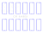 King Engine Bearings Jeep 232CI/242CI/248CI / Rambler 232CI (Size .030) Connecting Rod Bearing Set