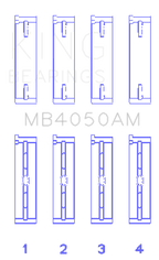 King Engine Bearings Mitsubishi 6G74/6G75 3.5L (Size STD) Main Bearing Set