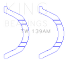 King Engine Bearings Nissan SR18/SR20 Thrust Washer Set