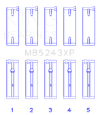 King Engine Bearings Nissan SR20DE/DET (2.0L) Performance Main Bearing Set - Size STD